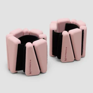 Myprotein silikoniniai kulkšnių/riešų svoriai maišelyje (1 svarai) - Rausva - Colour Blush