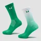 MP bėgimo kojinės (2 poros) - Ombre Zesty Green / Light Lime Stripe