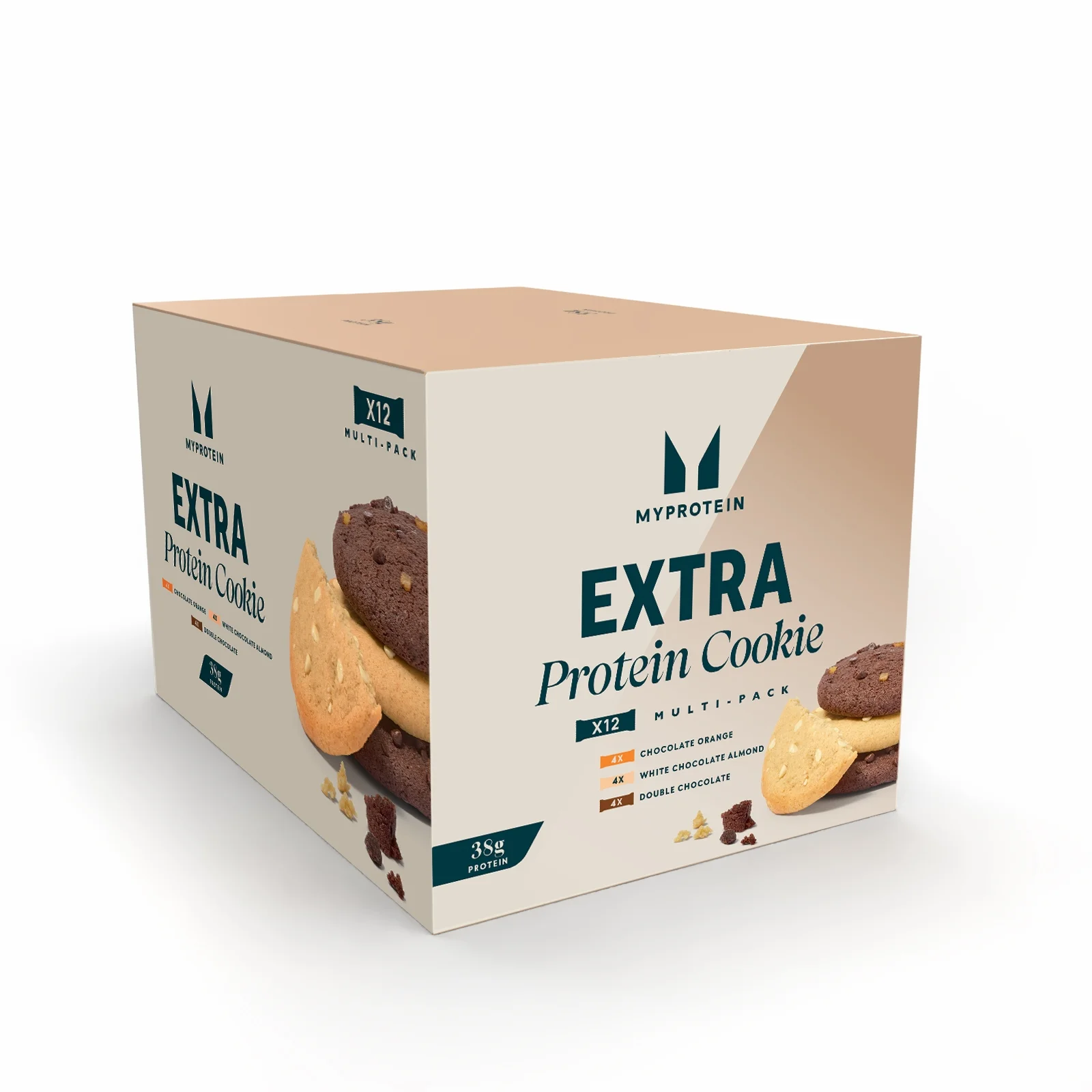 Extra Protein Cookie Variety Box | 12 sausainių - 12cookies - Chocolate, Variety vaizdas 1