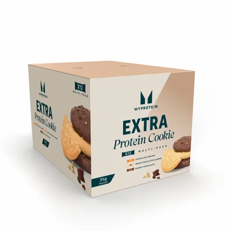 Extra Protein Cookie Variety Box | 12 sausainių