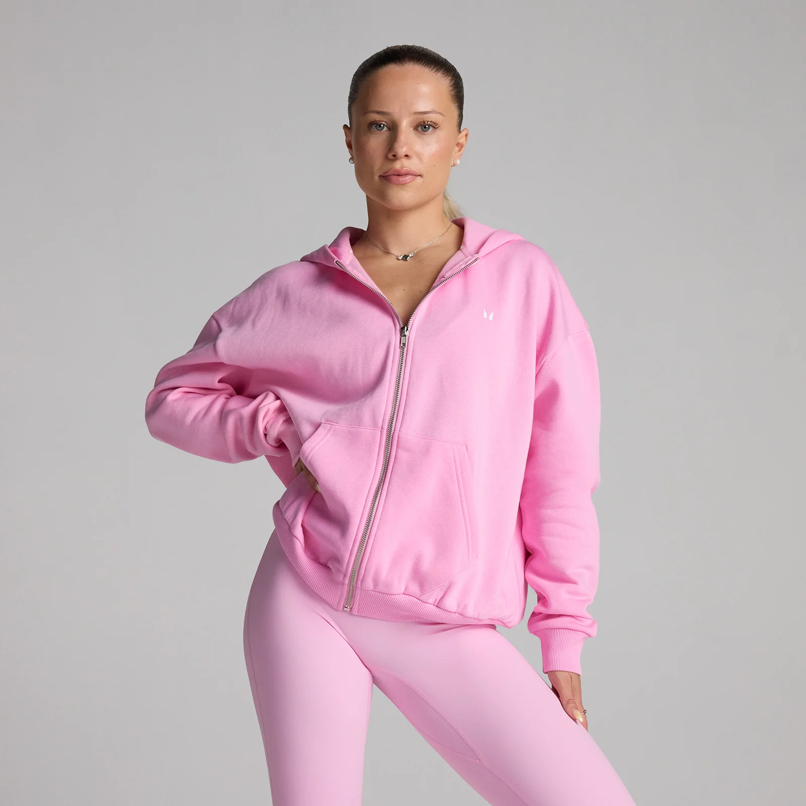 MP moteriškasis džemperis su gobtuvu ir užtrauktuku - Cosmo Pink - S vaizdas 1