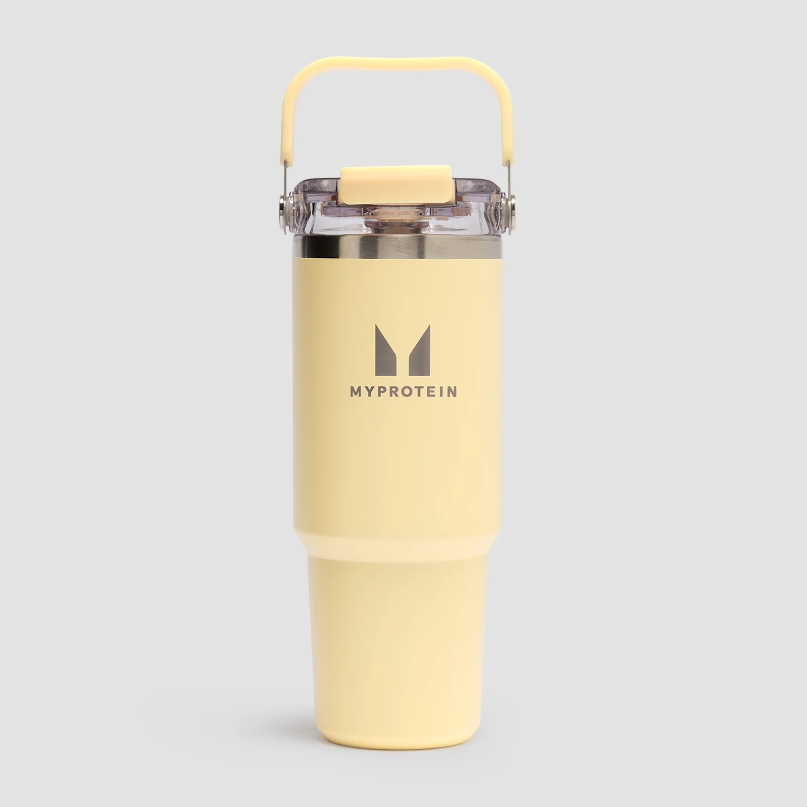 Myprotein perdirbto metalo butelis su rankena ir šiaudeliu 900ml - Sviestas vaizdas 1