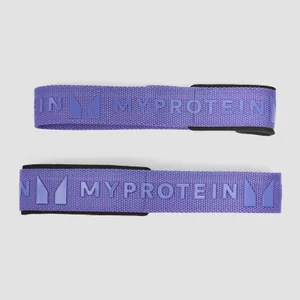 Myprotein silikoniniais rankenėliais padengtų kėlimo diržų rinkinys su krepšeliu - Power Indigo - Colour Power Indigo