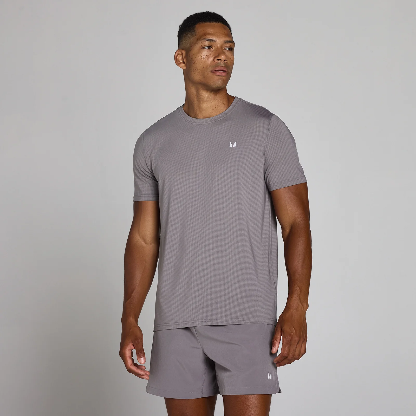 MP Men's Training Grid T-Shirt - Graphite - M vaizdas 1