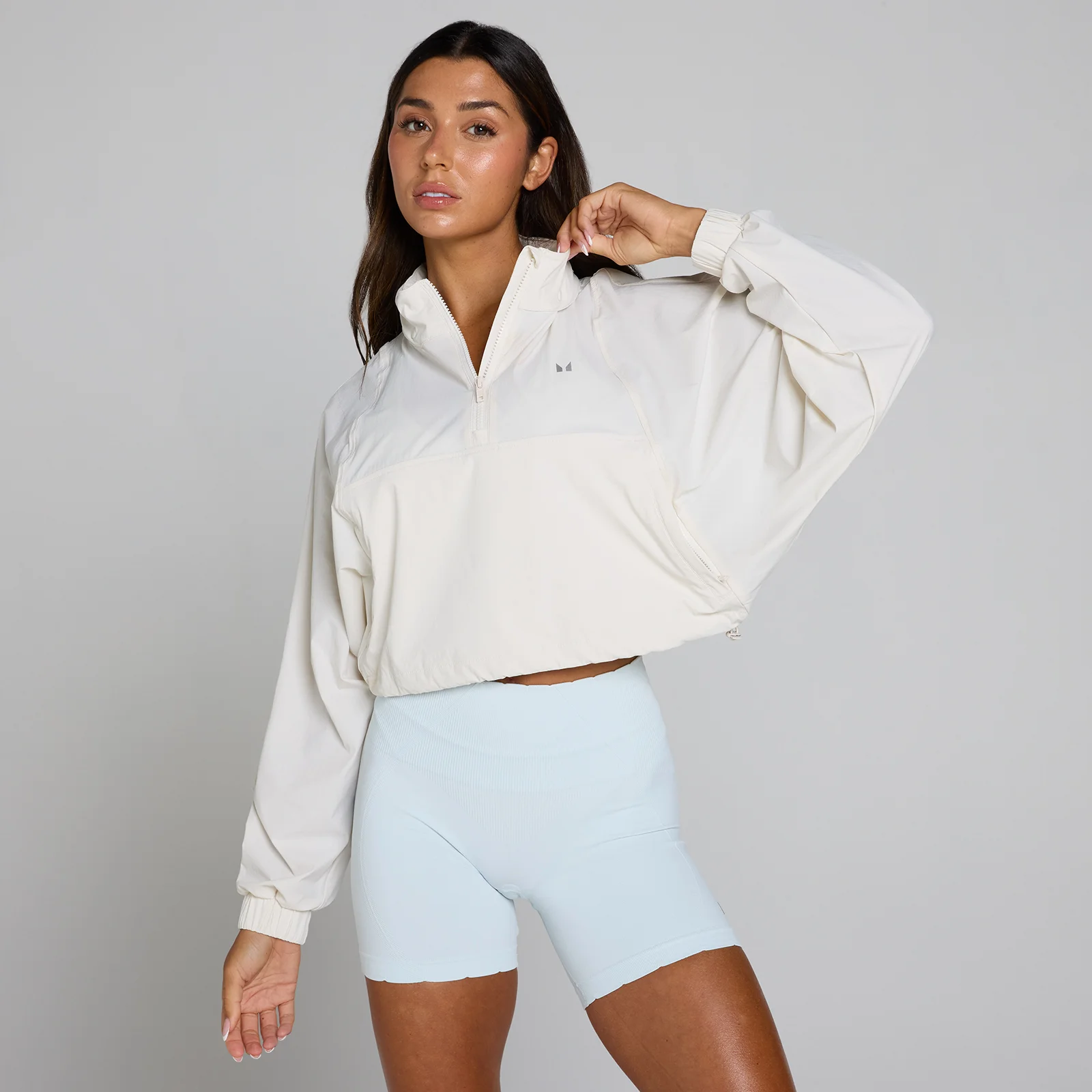 MP Women's Tempo Ultra 1/4 Zip Woven Jacket - Mist - S vaizdas 1