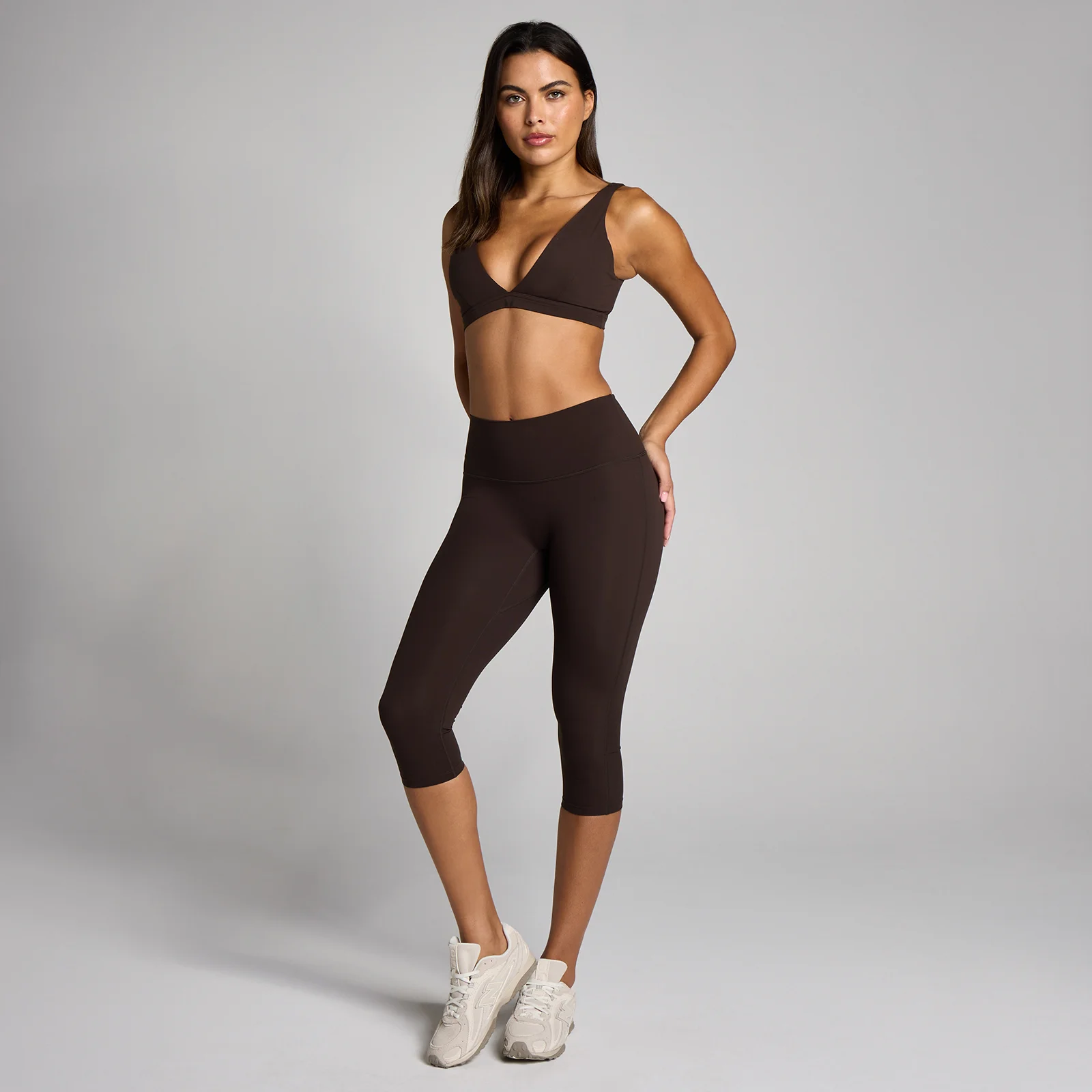 MP Moterų Tempo Capri Leggings - Kakava - S vaizdas 3