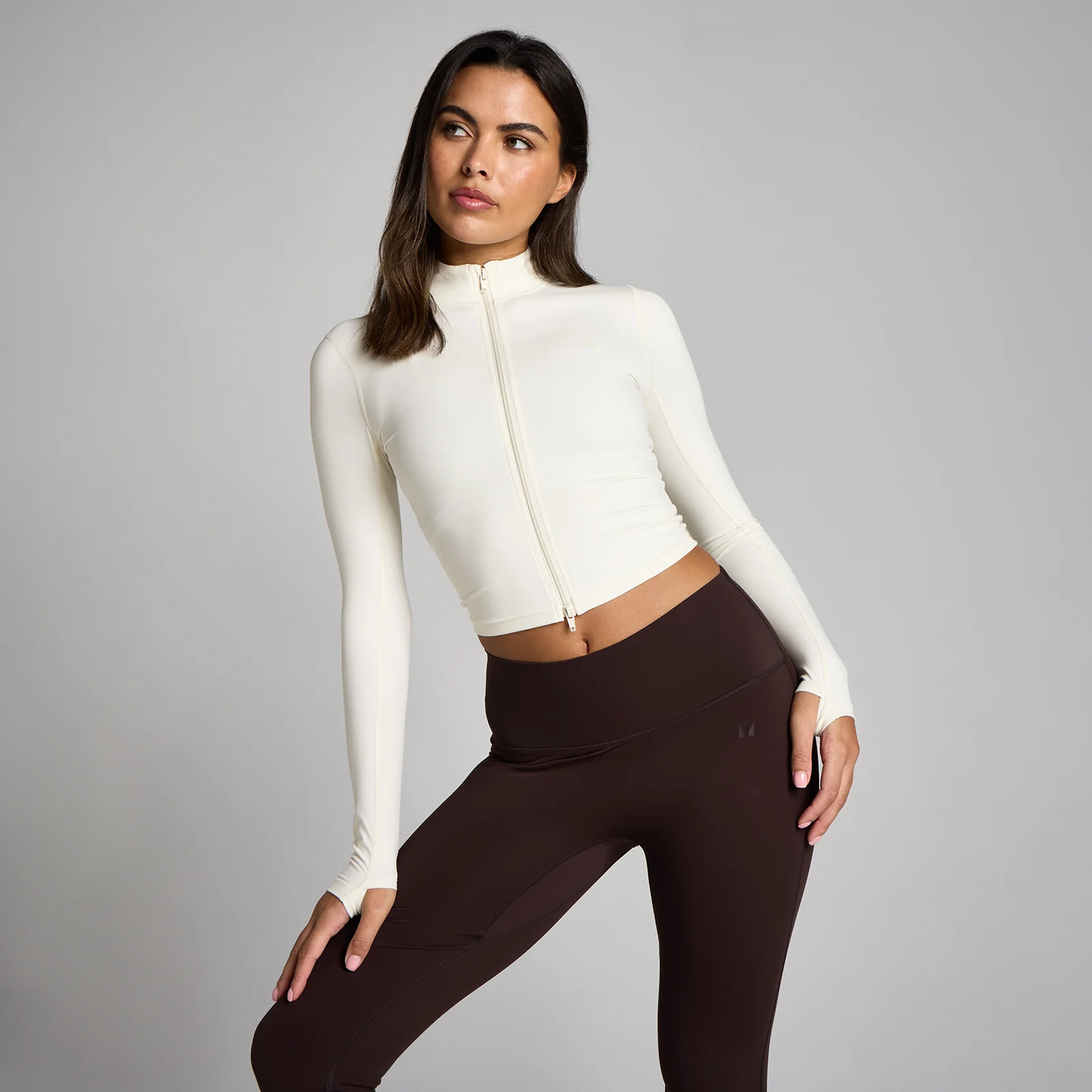 MP Moterų Tempo Cropped Striukė - Vanilė - L vaizdas 1