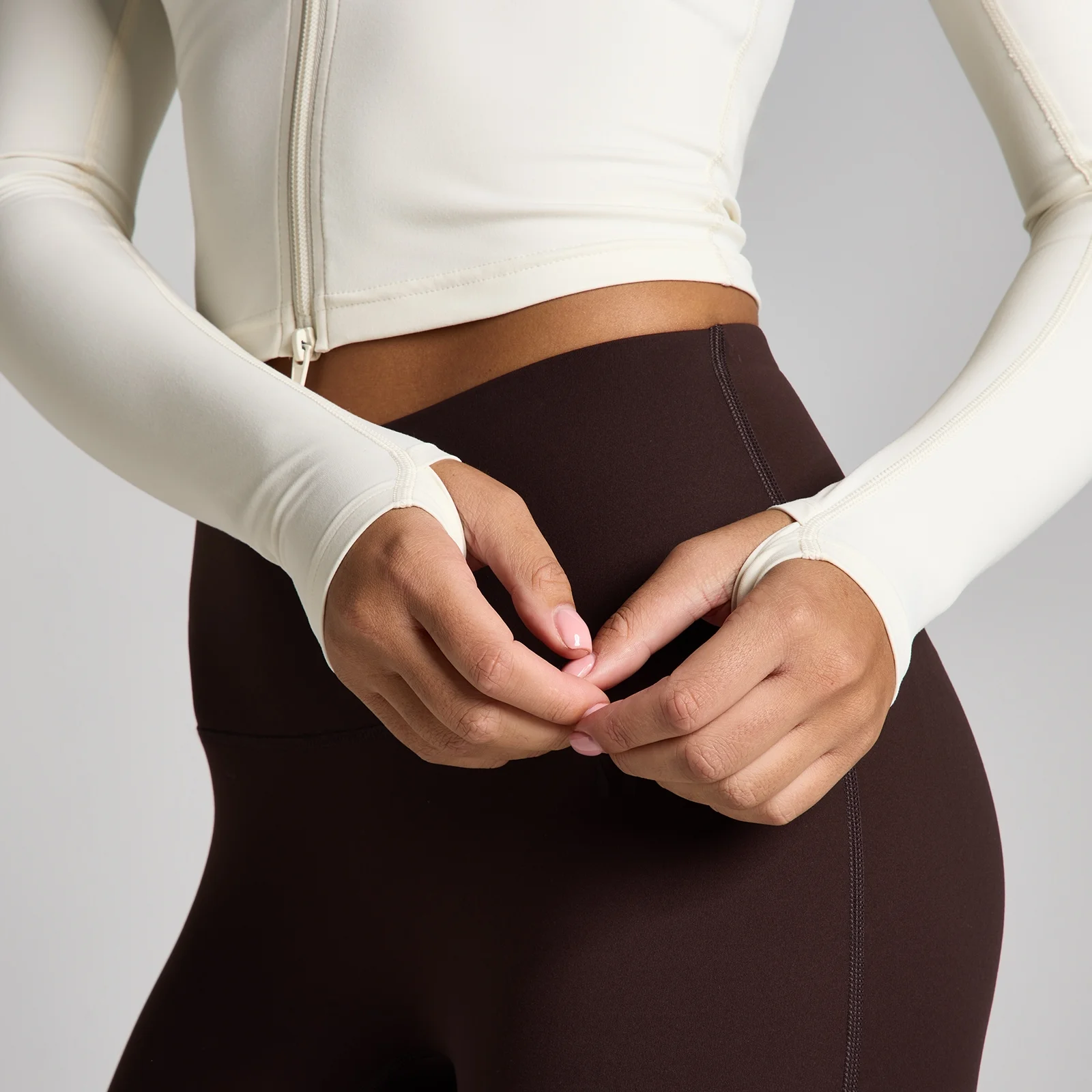 MP Moterų Tempo Cropped Striukė - Vanilė - L vaizdas 4