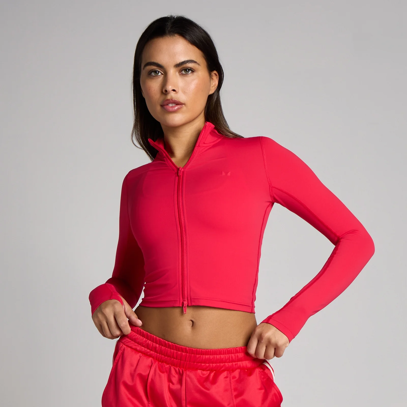 MP Moterų Tempo Cropped Striukė - Chilli - L vaizdas 1
