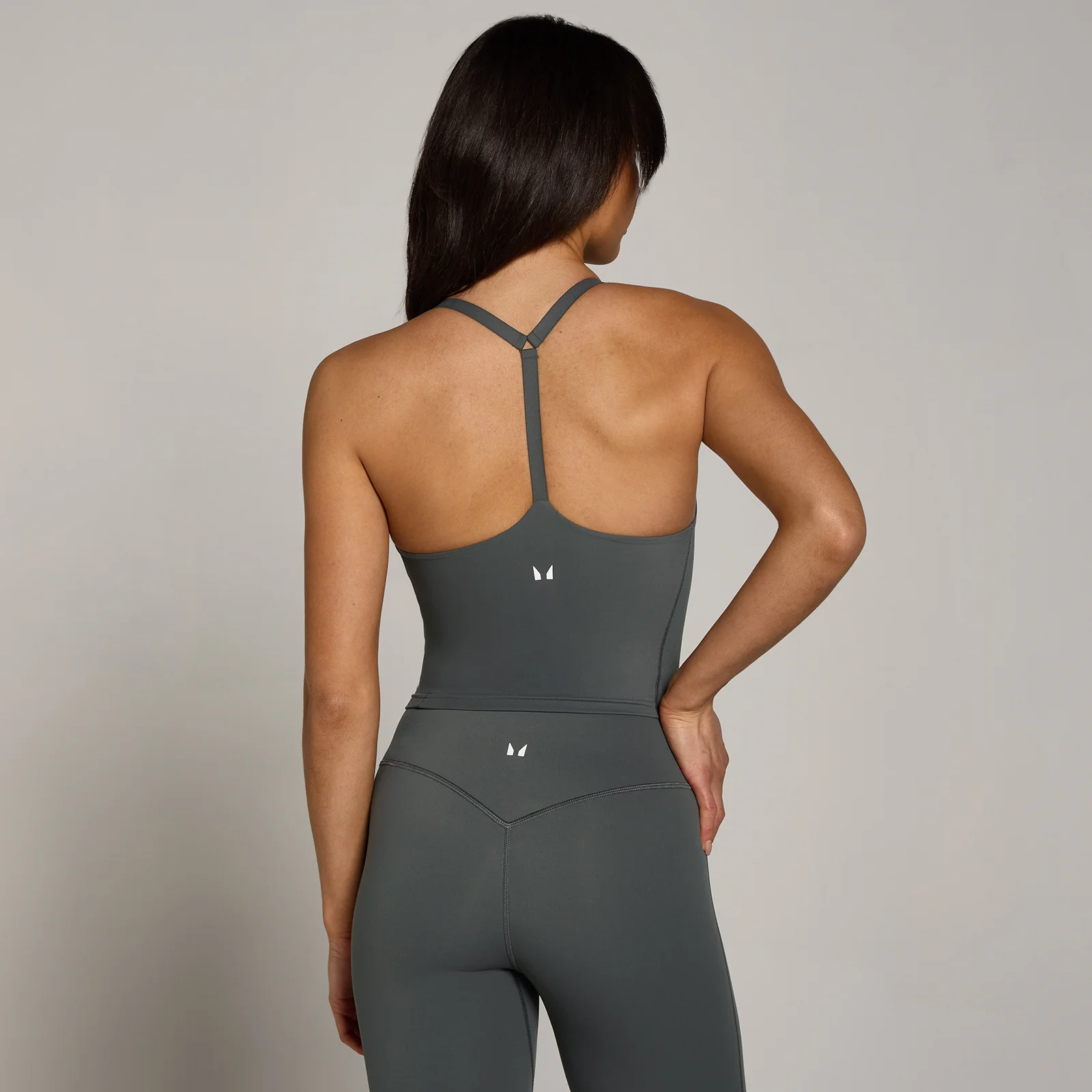 MP Women's Tempo Strappy Racerback Vest - Dark Grey - L vaizdas 1