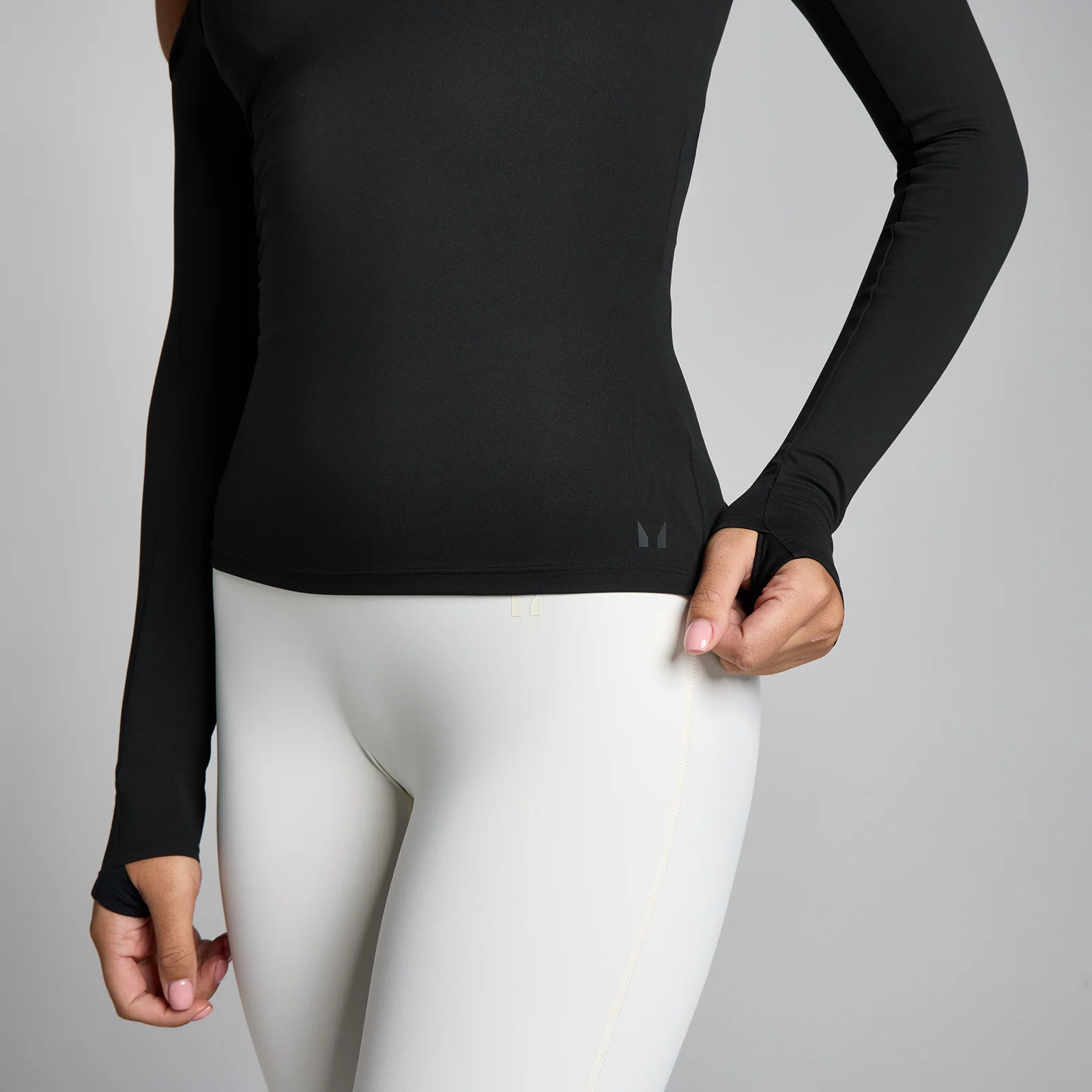 MP Moterų Tempo Off The Shoulder LS Top - Juoda - S vaizdas 4