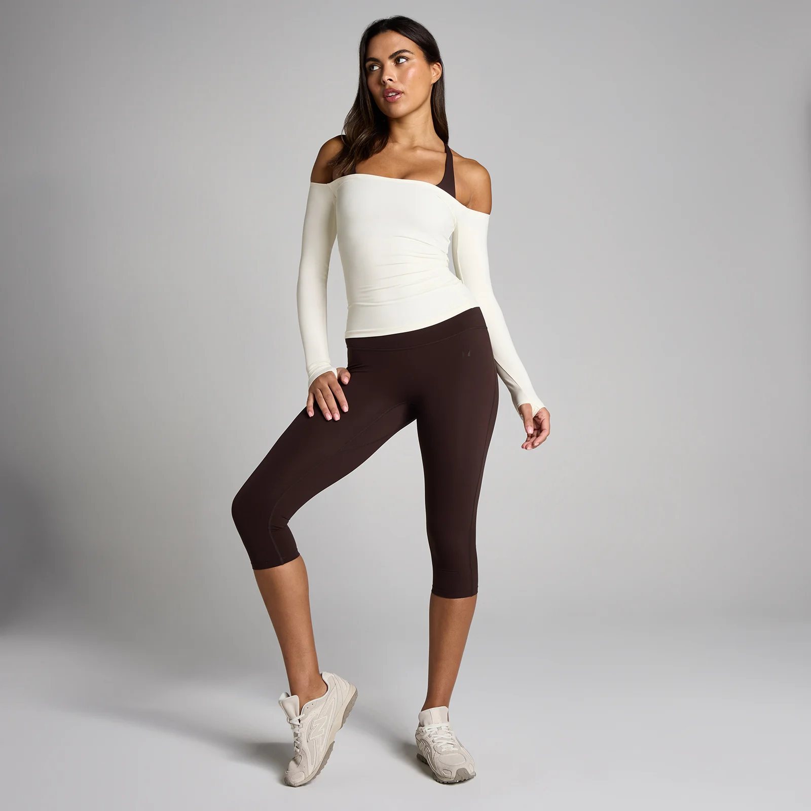 MP Moterų Tempo Off The Shoulder LS Top - Vanilė - XS vaizdas 3