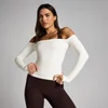 MP Moterų Tempo Off The Shoulder LS Top - Vanilė
