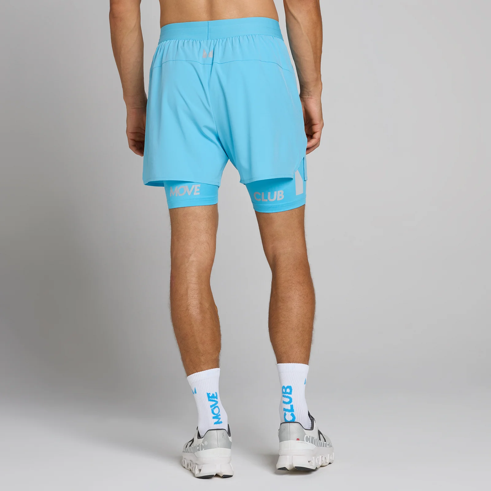 Vyriški MP Hybrid lengvi 5" 2 viename šortai - Dangaus mėlyna - XS vaizdas 1