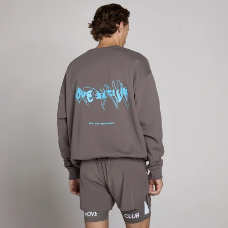 MP Unisex džemperis su grafika - Pelenų pilka