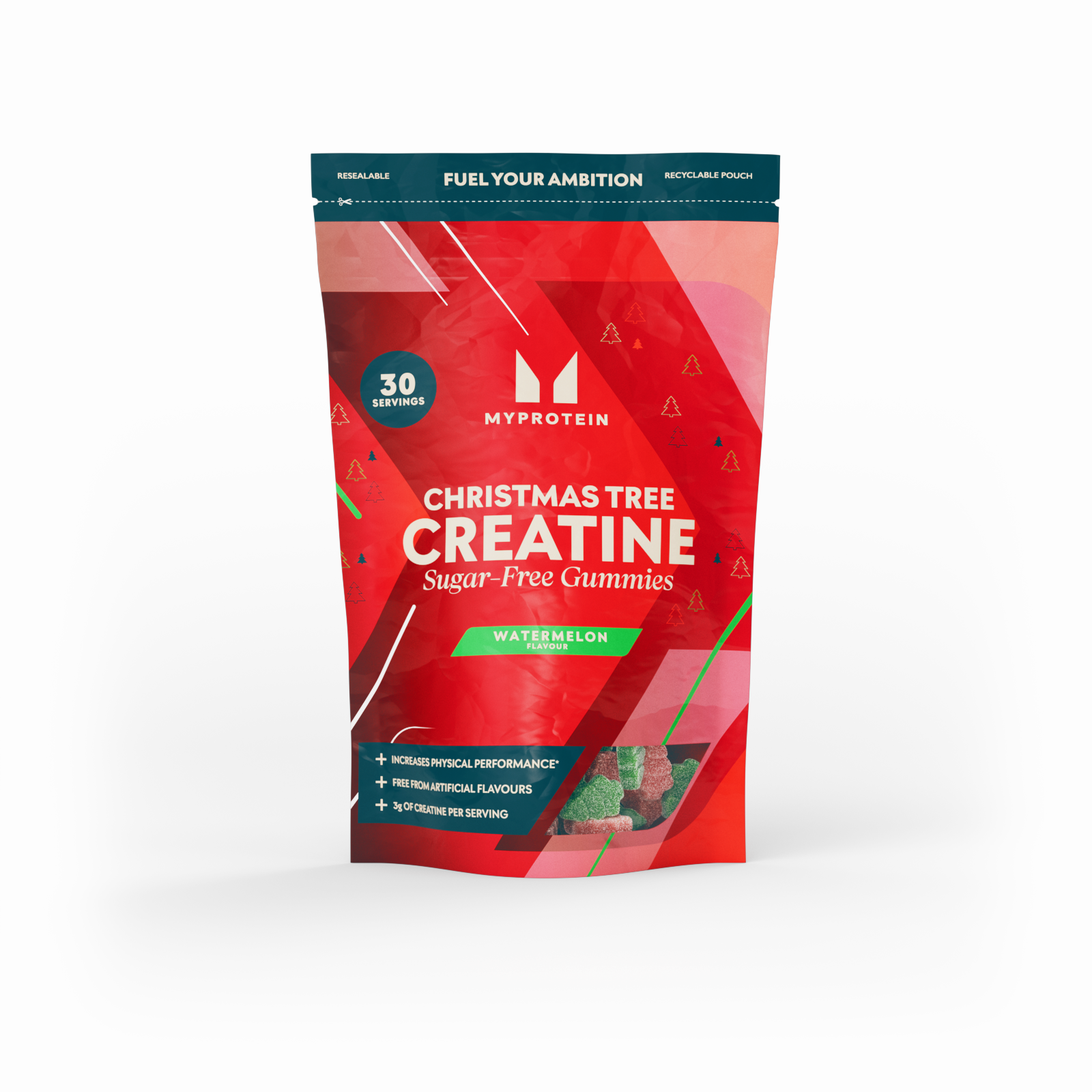 Kreатino guminukai be cukraus - 90 GUMMIES - 30Porcijos - Arbūzų vaizdas 1