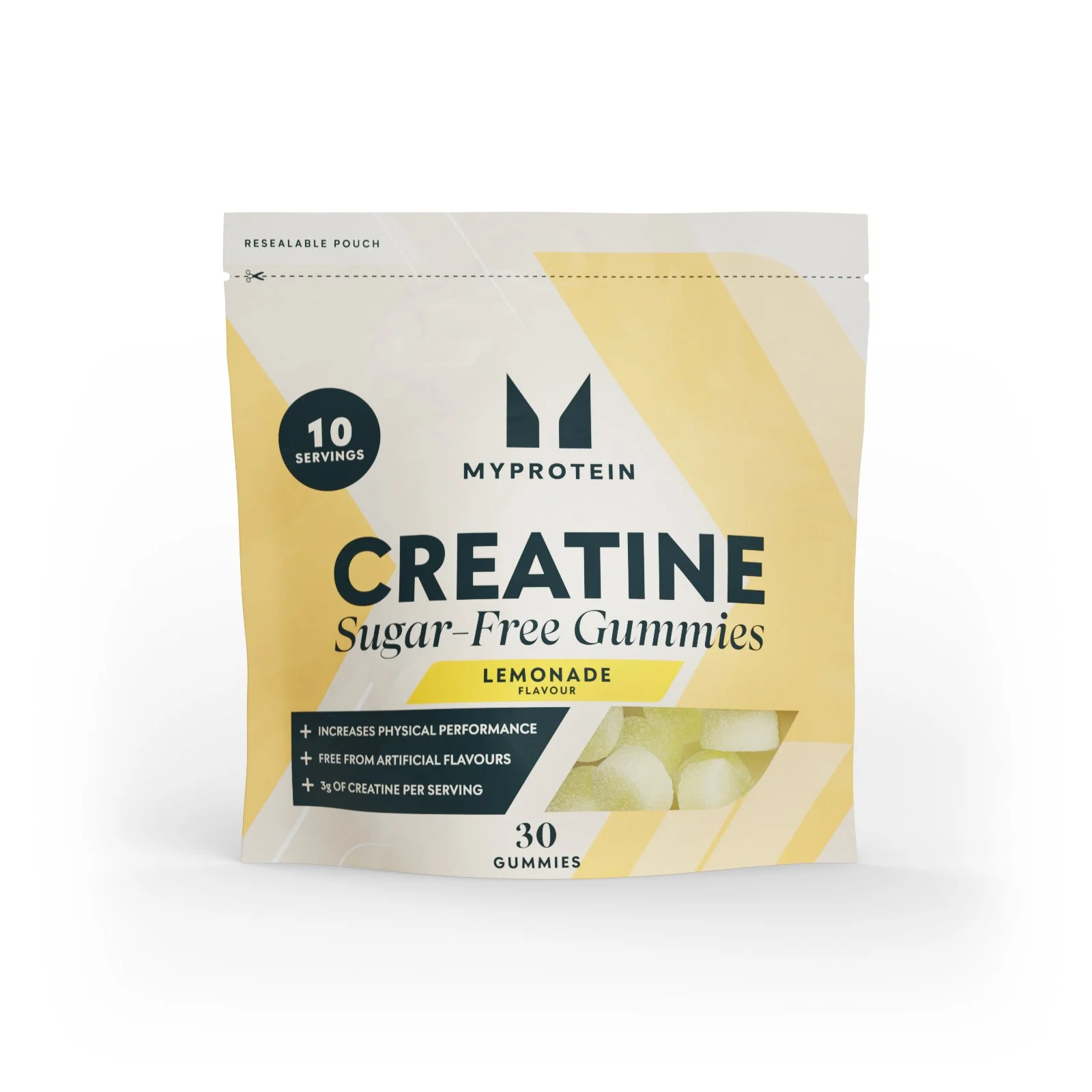Kreatino Guminukai - 30 Gummies - 10Porcijos - Lemonade (Sugar-Free) vaizdas 1