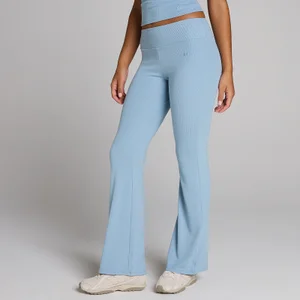 MP moterų briaunotos kelnės su išsiplėtimu - Džinsų mėlyna - Size XS