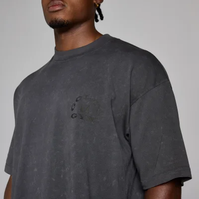 MP X Gold's Vyrų Washed Graphic Oversized Marškinėliai - Washed Coal - XS vaizdas 6