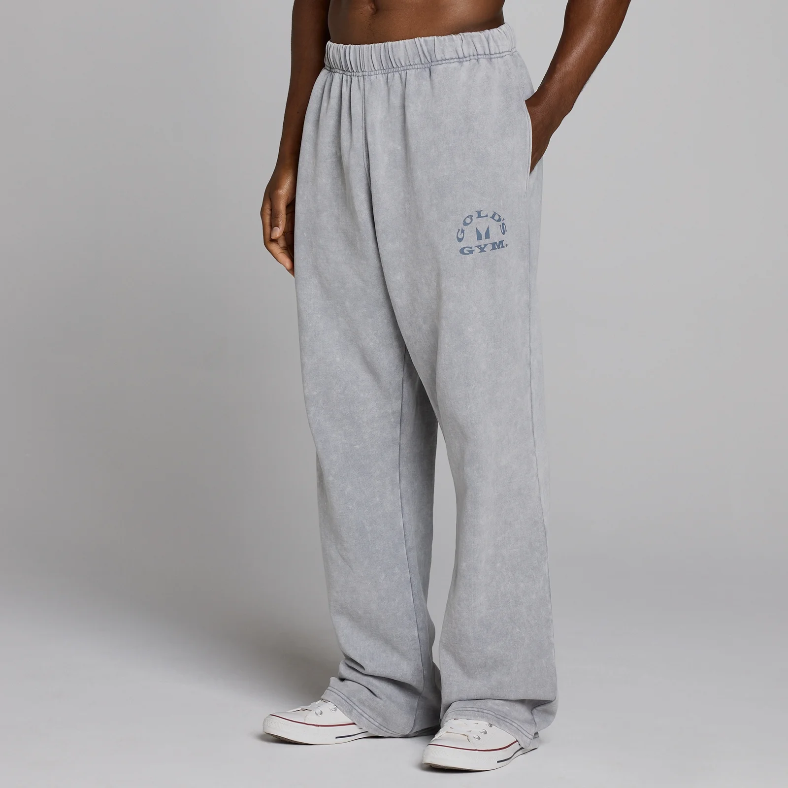 MP X Gold's Vyrų Washed Graphic Oversized Sportinės Kelnės - Steel Blue - L vaizdas 3