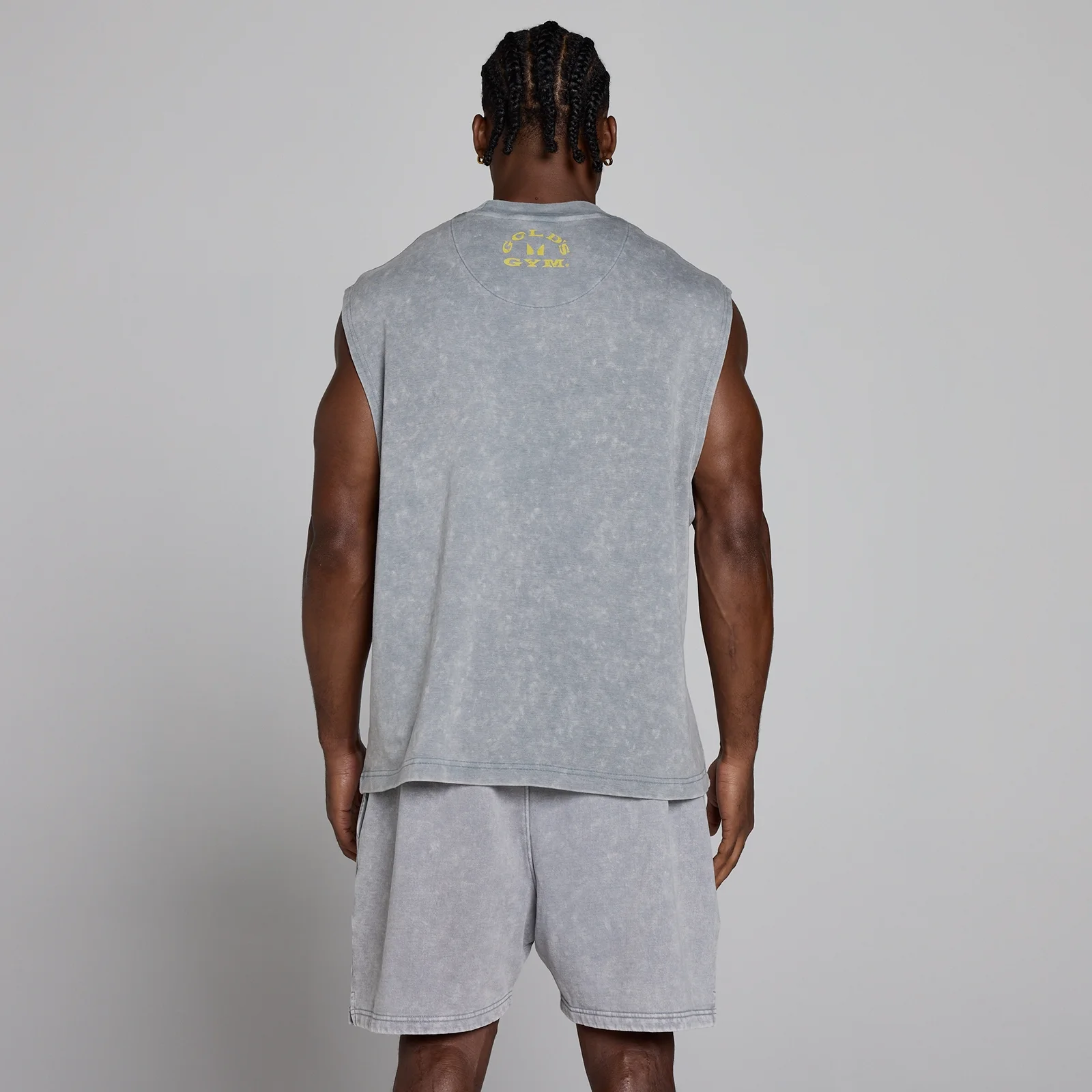 MP X Gold's Vyrų Washed Graphic Oversized Tank - Steel Blue - XL vaizdas 4