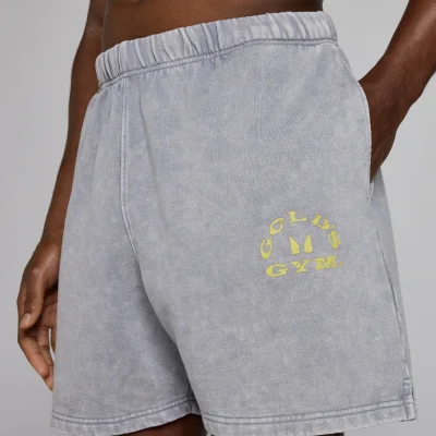 MP X Gold's Vyrų Washed Graphic Oversized Sweat Šortai - Steel Blue - XXL vaizdas 6