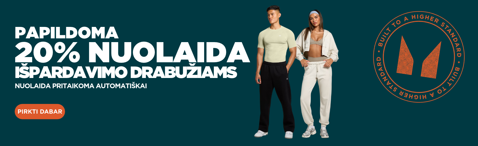 Papildoma 20% nuolaida išpardavimo drabužiams